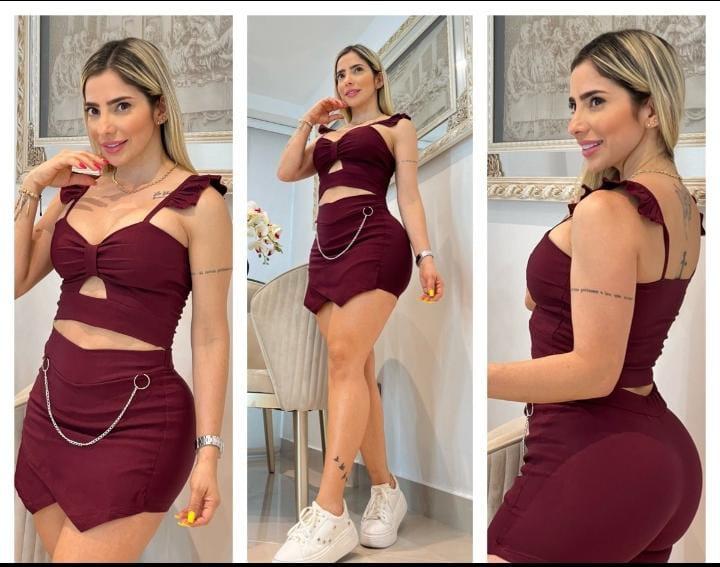 Conjunto falda short