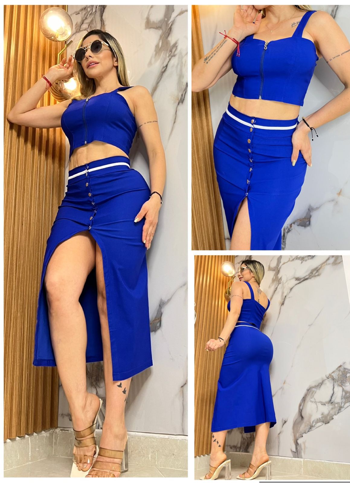 Conjunto Falda Cargo.