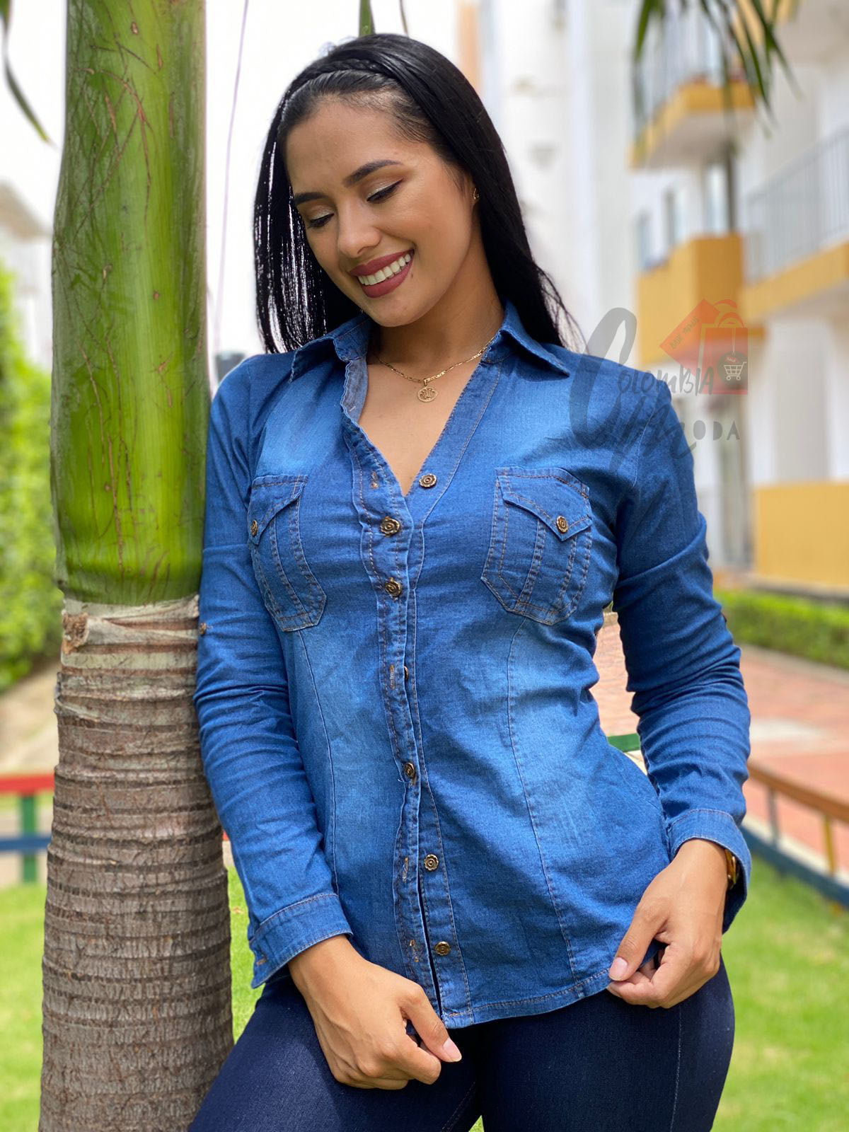 Camisa Jean Mujer
