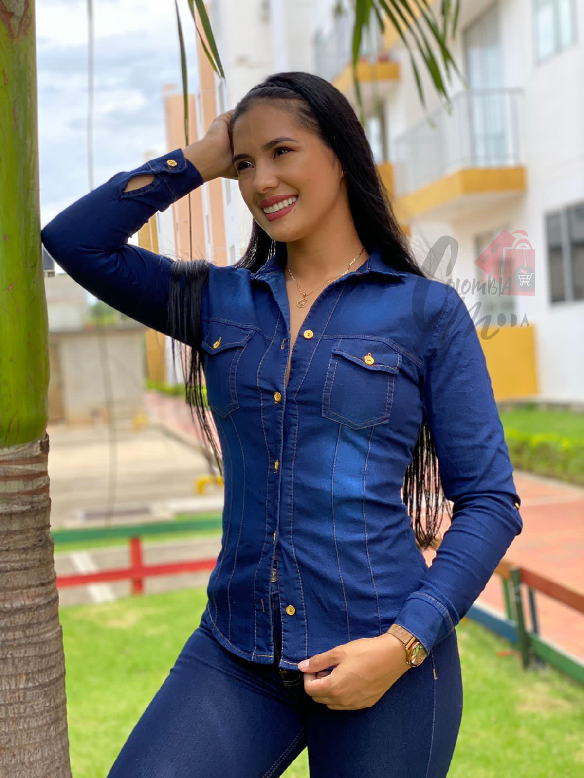 Camisa Jean Mujer