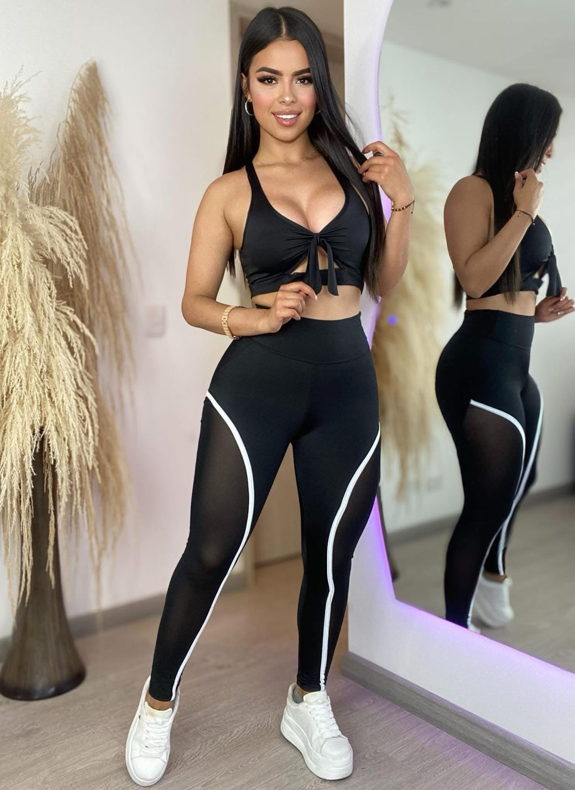 Conjunto Leggis rayas