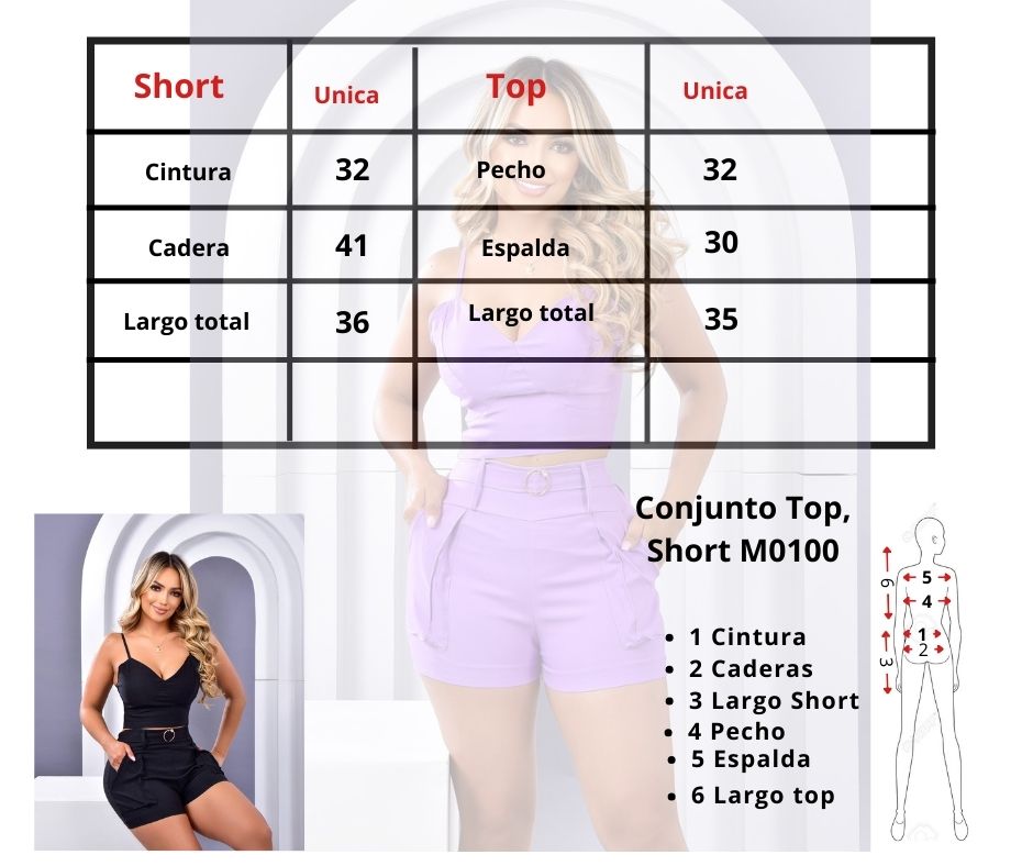 Conjunto short 2PZ