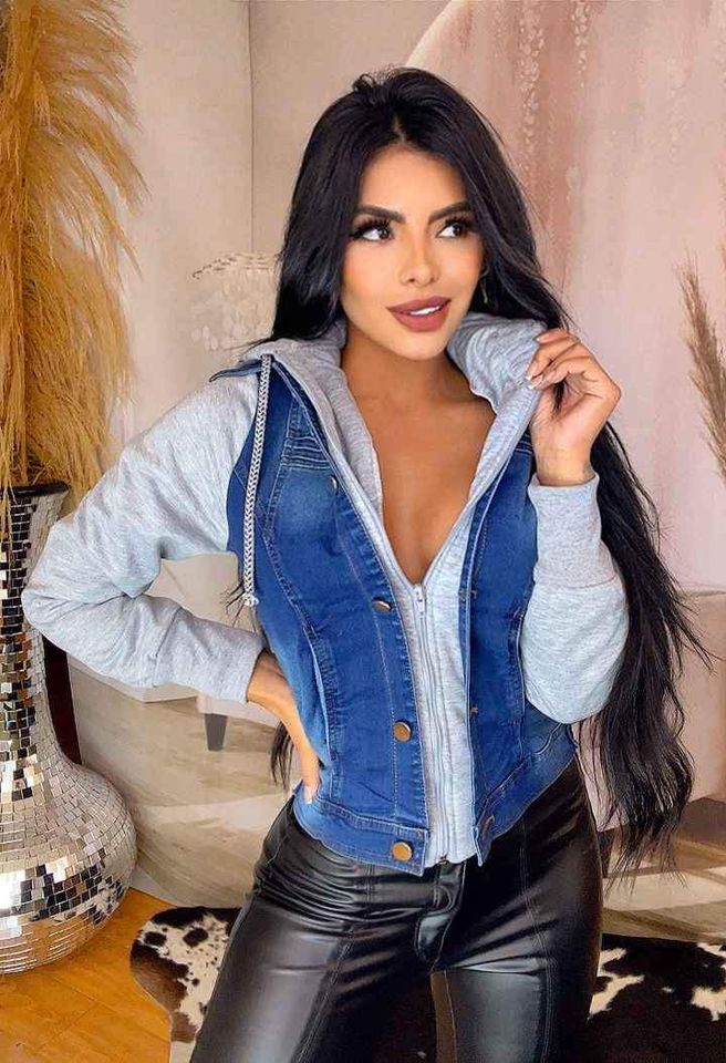 Chaqueta Jean Capota de algodón.