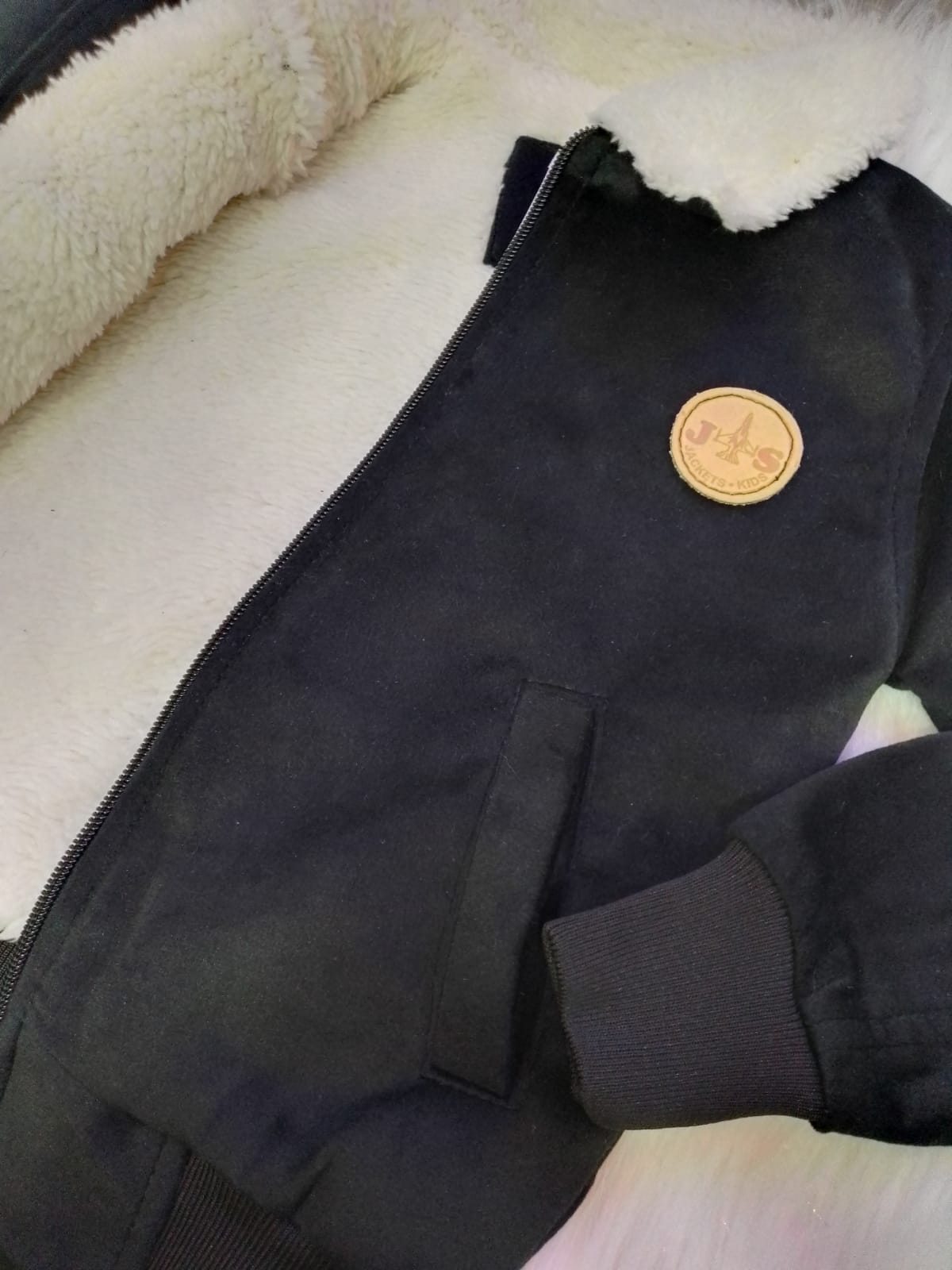 Chaqueta de gamuza ovejera niño