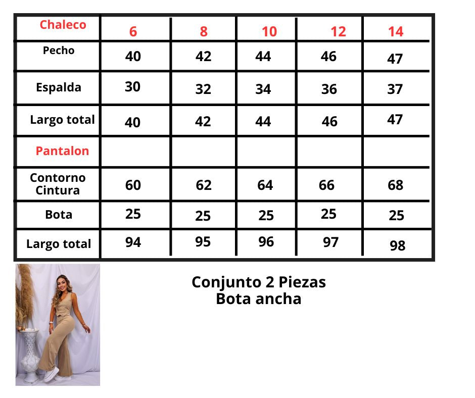 Conjunto Chaleco 2PZ