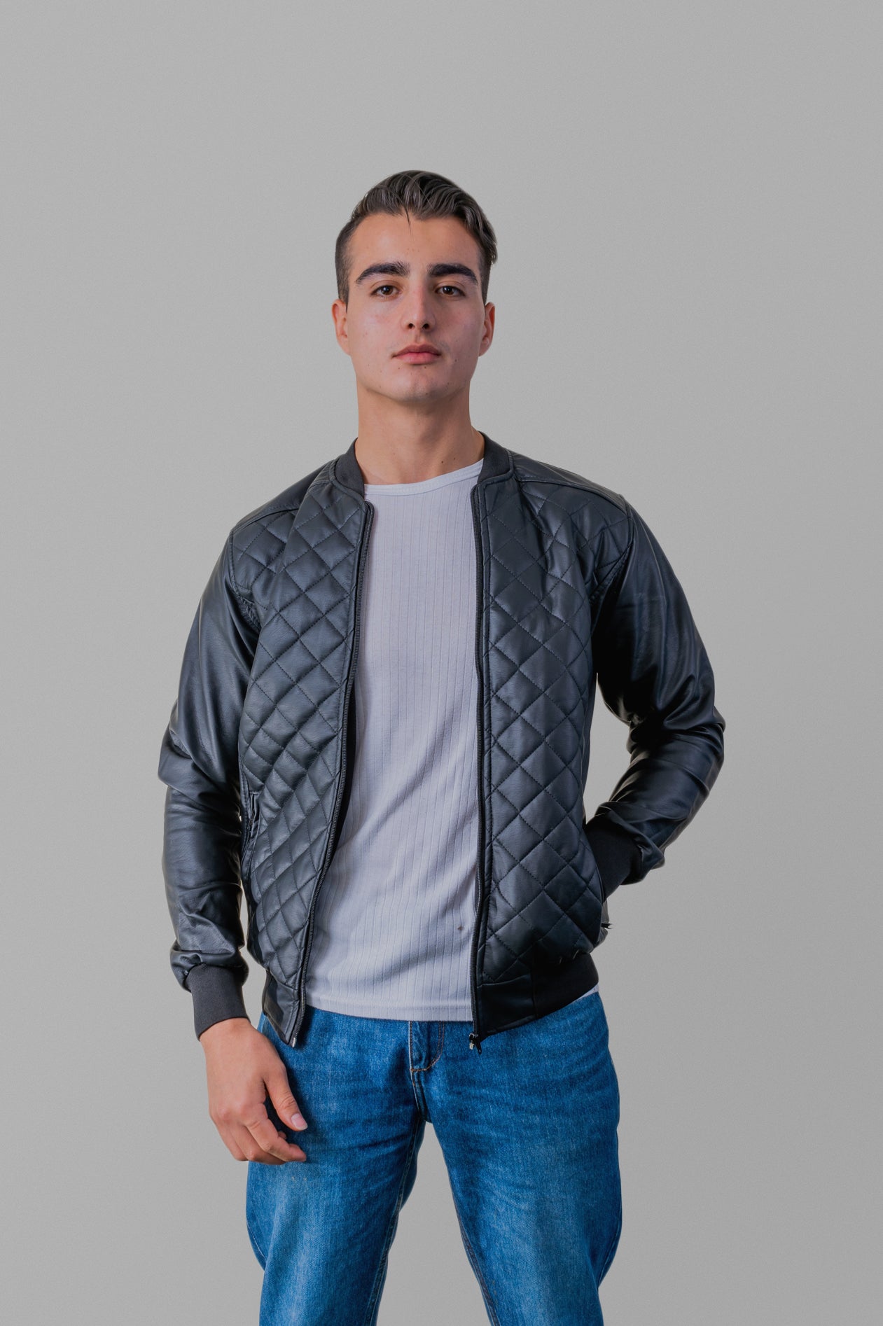 Chaqueta Piloto Cuero Tex