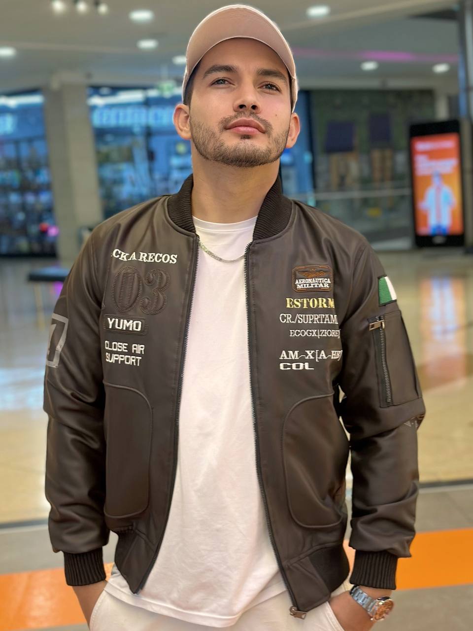 Chaqueta Beisbolera Piloto Hombre