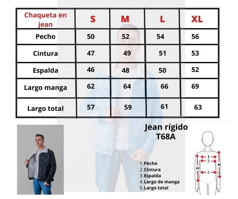 Chaqueta Jeans Licrada Ovejera