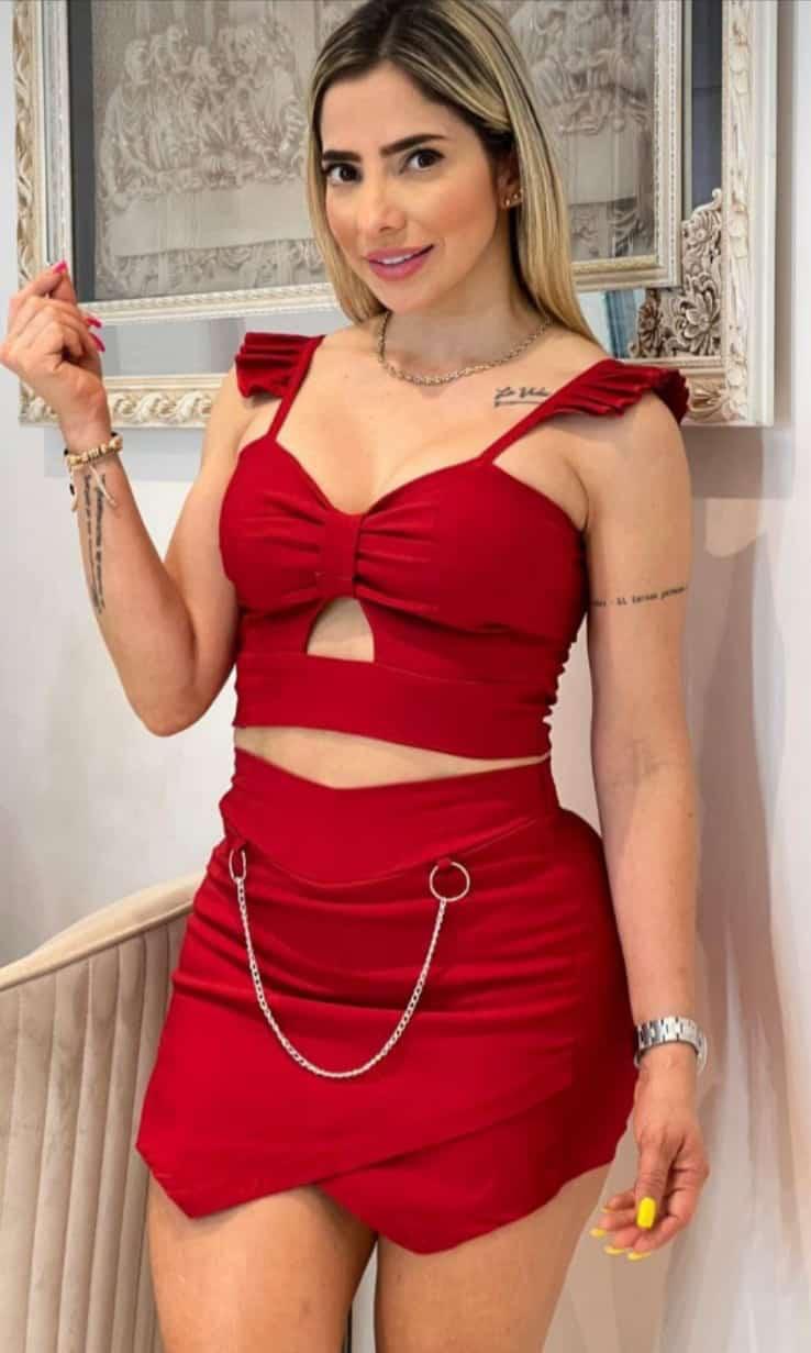 Conjunto falda short