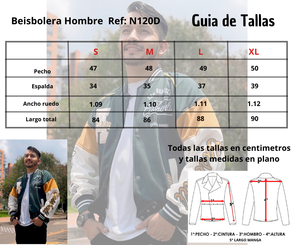 Chaqueta en algodón para caballero N120D