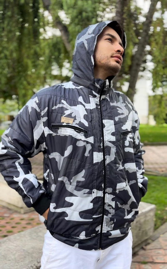 Chaqueta impermeable camuflada T41